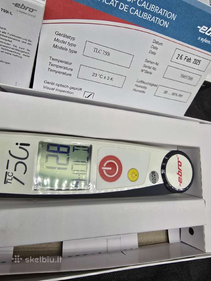 Xylem Ebro Tlc 750i – termometras dvigubas maistin - nuotraukos Nr. 3