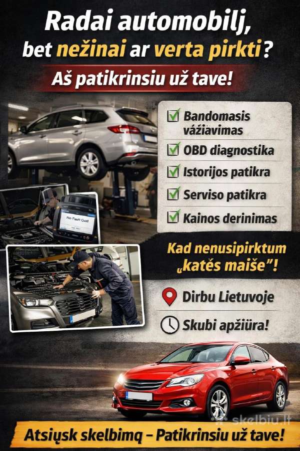 „Automobilio patikra prieš pirkimą Lietuvoje“