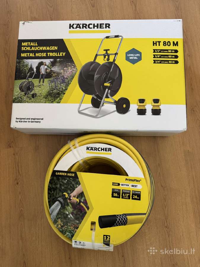 Vežimėlis Laistymo Žarnai Karcher Ht 80m
