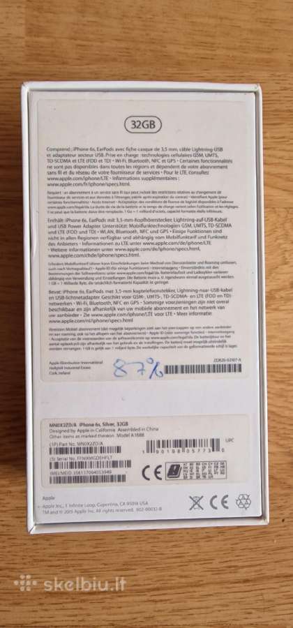 Apple iPhone 6s 32gb silver - nuotraukos Nr. 5