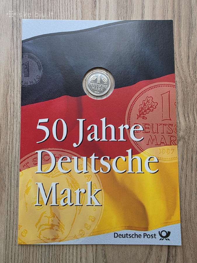 1994 metų 1 markė Vokietija su lankstinuku