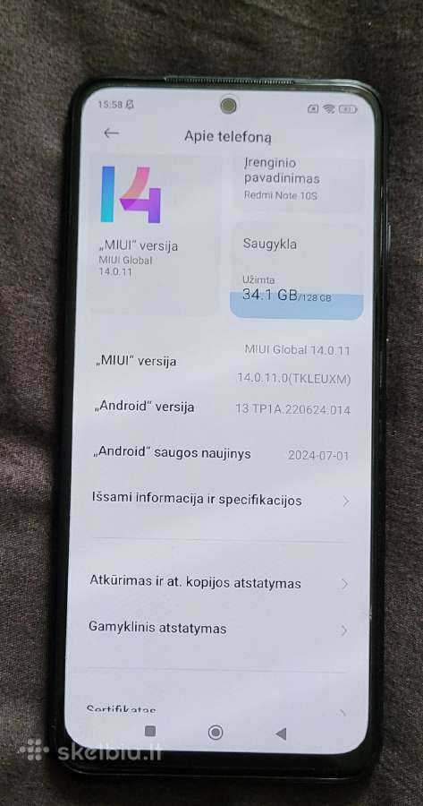 Xiaomi redmi note 10s