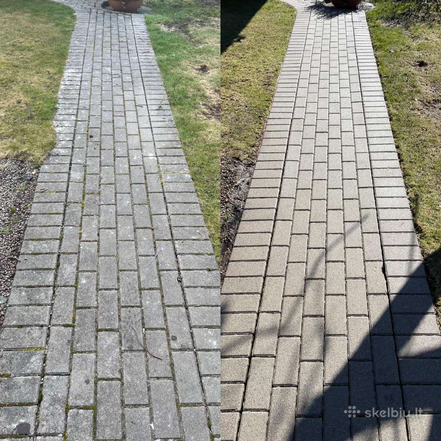Profesionalus trinkelių, fasadų ir stogų plovimas - nuotraukos Nr. 19