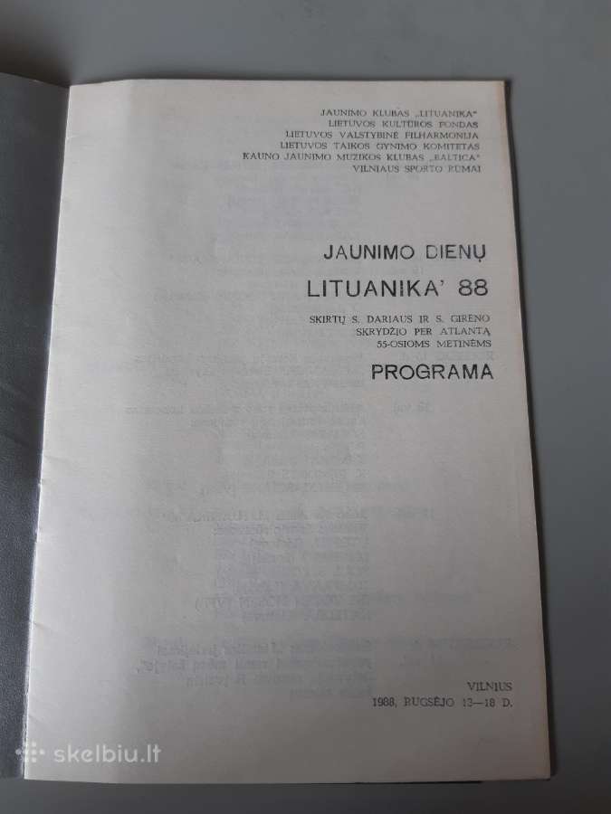 Jaunimo dienų roko festivalio Lituanika88 programa - nuotraukos Nr. 2