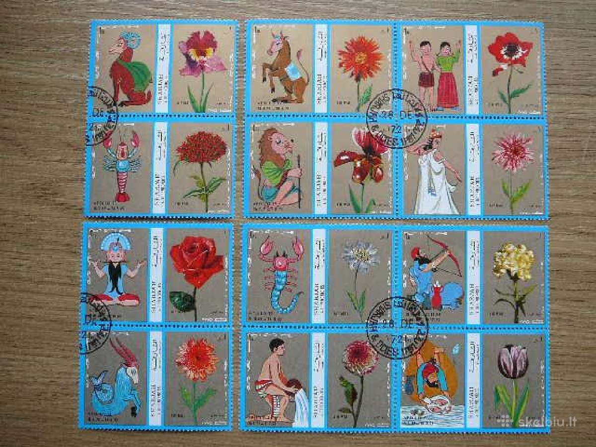 Zodiako zenklai Geles Sharjah 1972 antsp. sh65