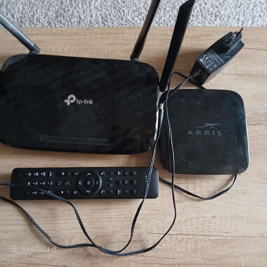 „tp-link“ routeris ir „arris“ TV priedėlis