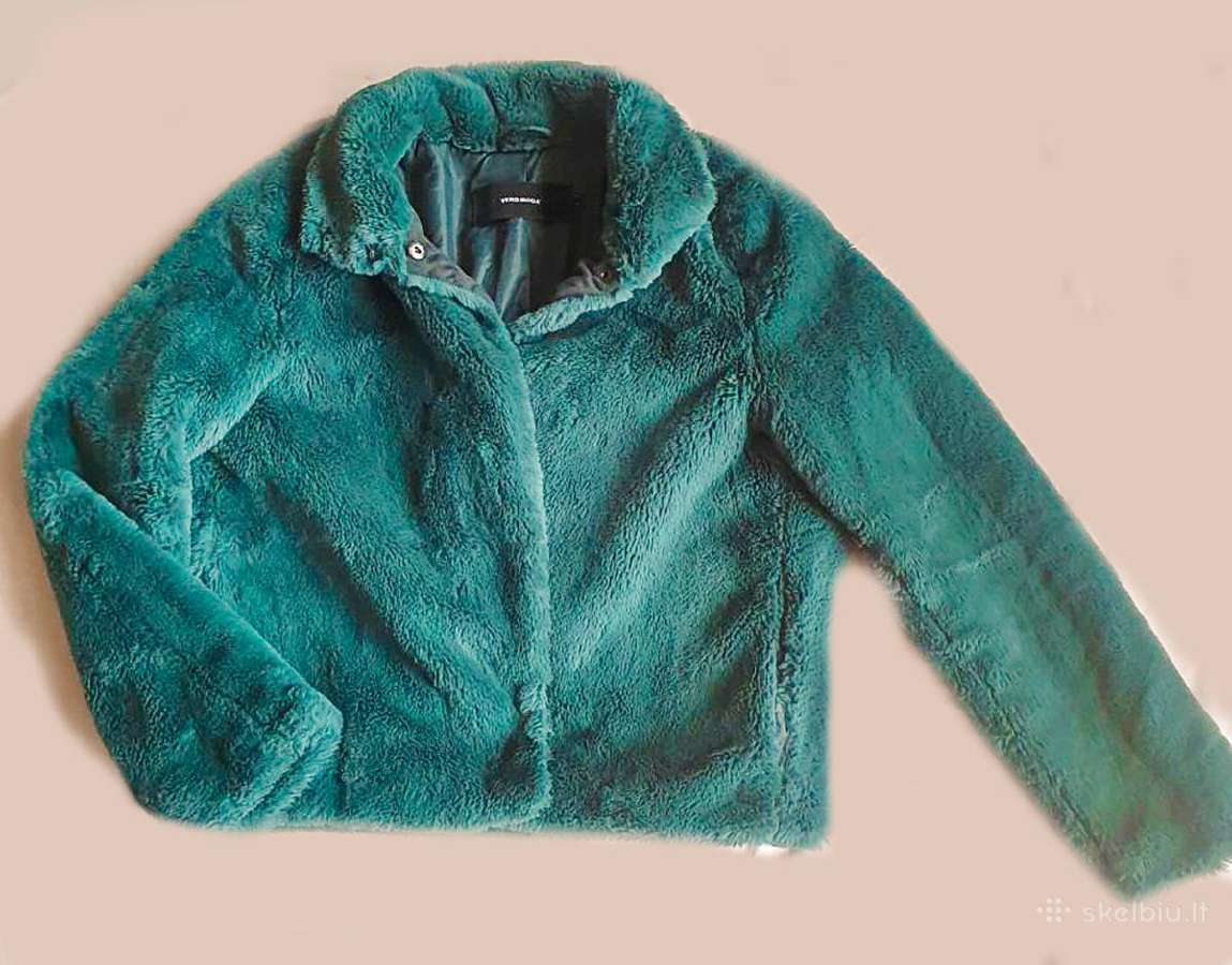 Vero Moda žalias teddy kailinukas S/m