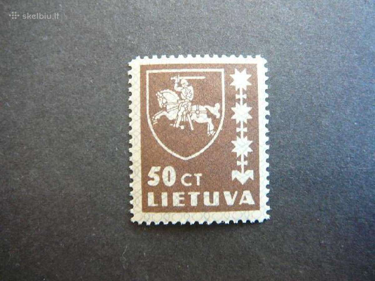 Lietuva 1937 Standartai 50ct svarus Mlh 416sp