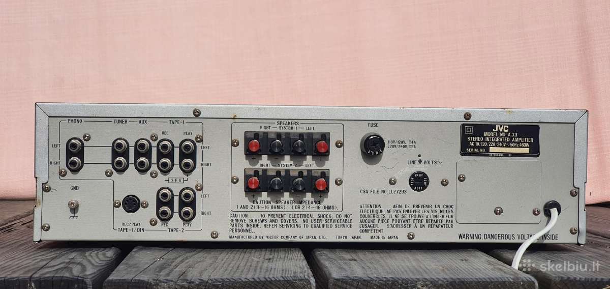 JVC A-x3 stiprintuvas - nuotraukos Nr. 3
