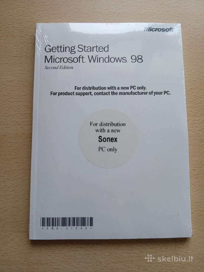 Windows 98 Se Oem Nepraplėšta originali pakuotė