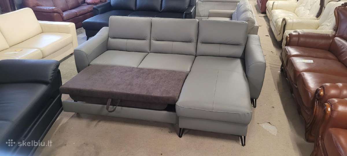 Odiniai Baldai Kampas sofa Reglainer komplektas - nuotraukos Nr. 21