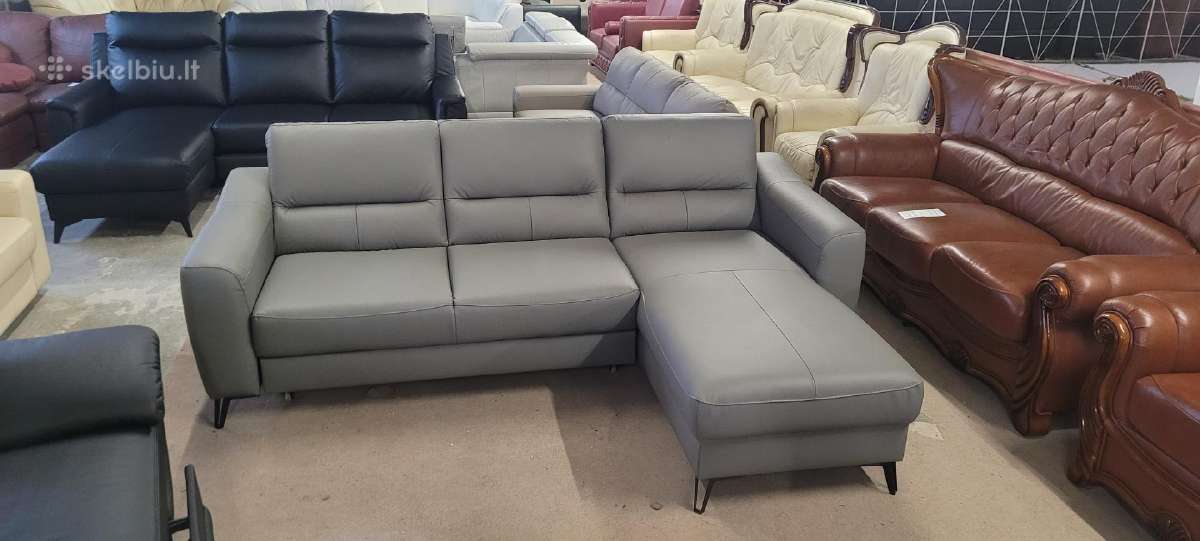 Odiniai Baldai Kampas sofa Reglainer komplektas - nuotraukos Nr. 20
