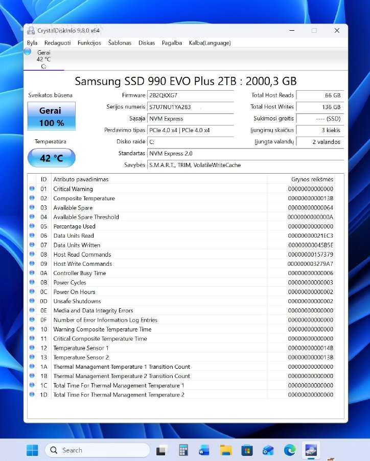 Intel 12600kf, 32gb/ddr5, 5060ti/16gb, SSD/2tb, Wf - nuotraukos Nr. 10