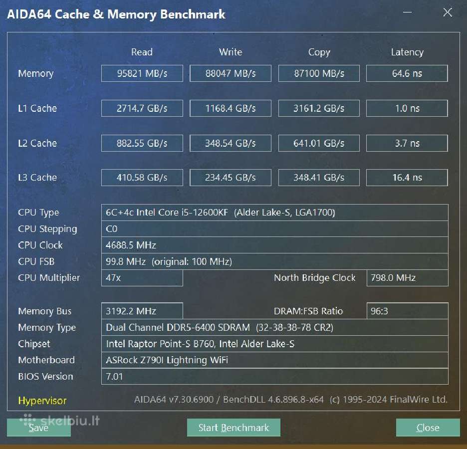 Intel 12600kf, 32gb/ddr5, 5060ti/16gb, SSD/2tb, Wf - nuotraukos Nr. 11