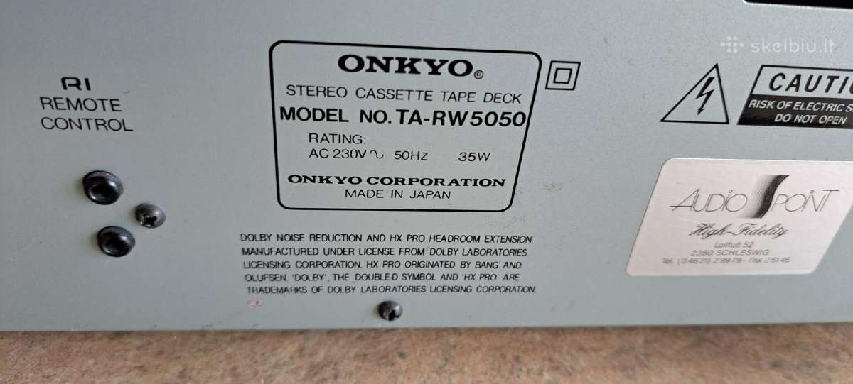 Onkyo ta-rw-5050 stereo cassette - nuotraukos Nr. 4