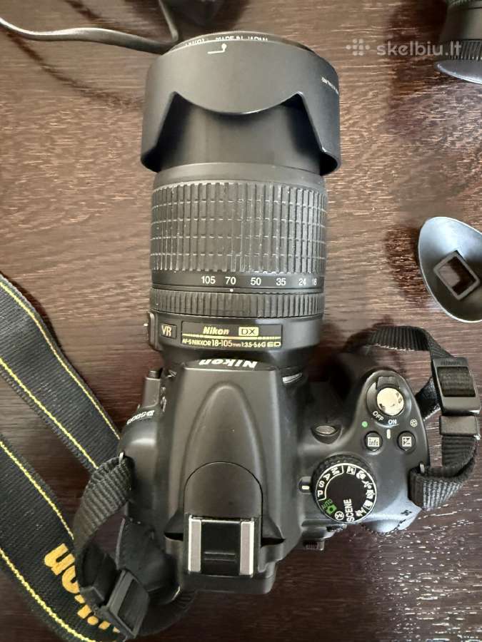 Nikon D5000 su objektyvu – pilnas komplektas, paru - nuotraukos Nr. 4