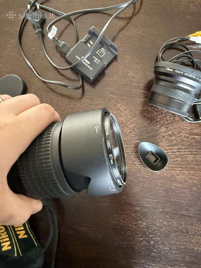 Nikon D5000 su objektyvu – pilnas komplektas, paru - nuotraukos Nr. 5
