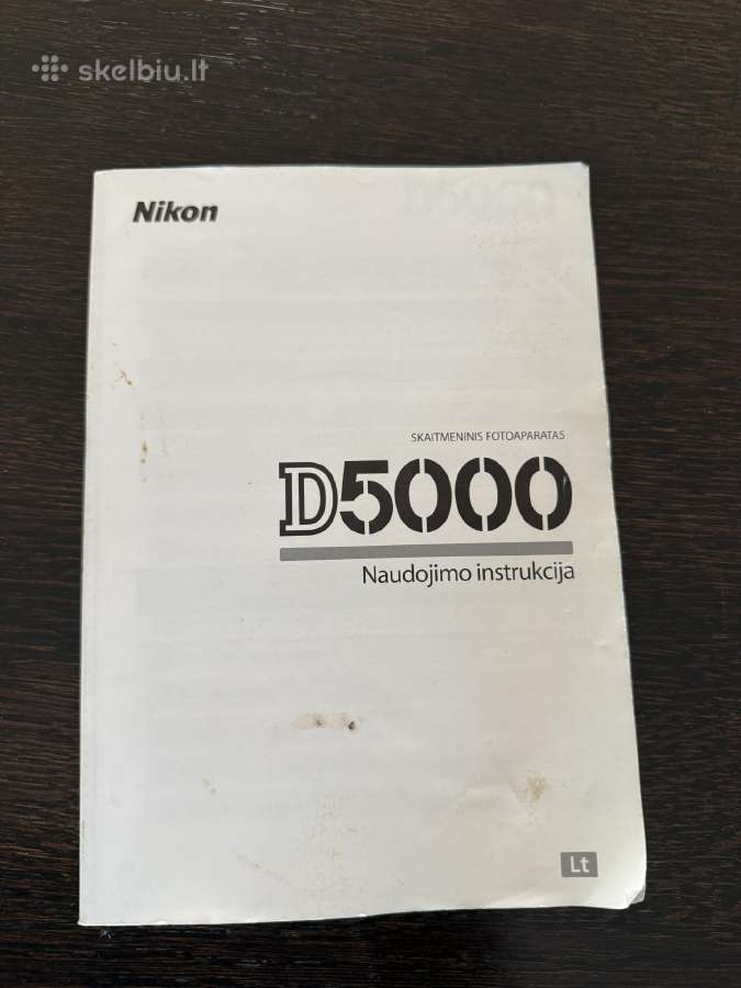 Nikon D5000 su objektyvu – pilnas komplektas, paru - nuotraukos Nr. 9