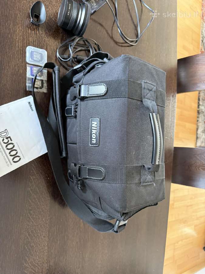 Nikon D5000 su objektyvu – pilnas komplektas, paru - nuotraukos Nr. 13