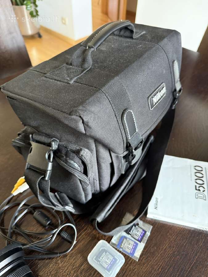 Nikon D5000 su objektyvu – pilnas komplektas, paru - nuotraukos Nr. 15