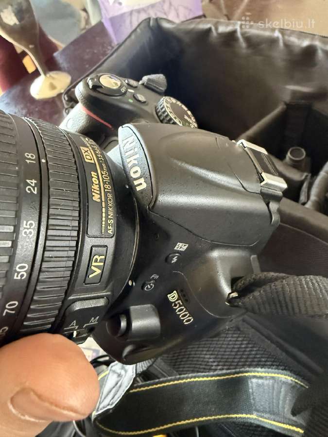 Nikon D5000 su objektyvu – pilnas komplektas, paru - nuotraukos Nr. 21