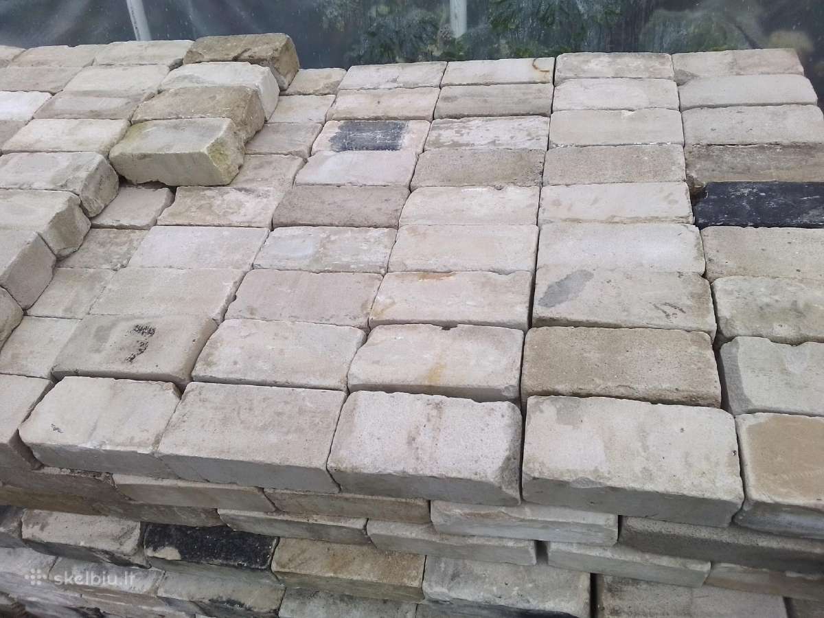 Naudotos silikatinės ir raudonos skyletos plytos