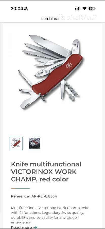 Daugiafunkcis peilis Victorinox Work Champ