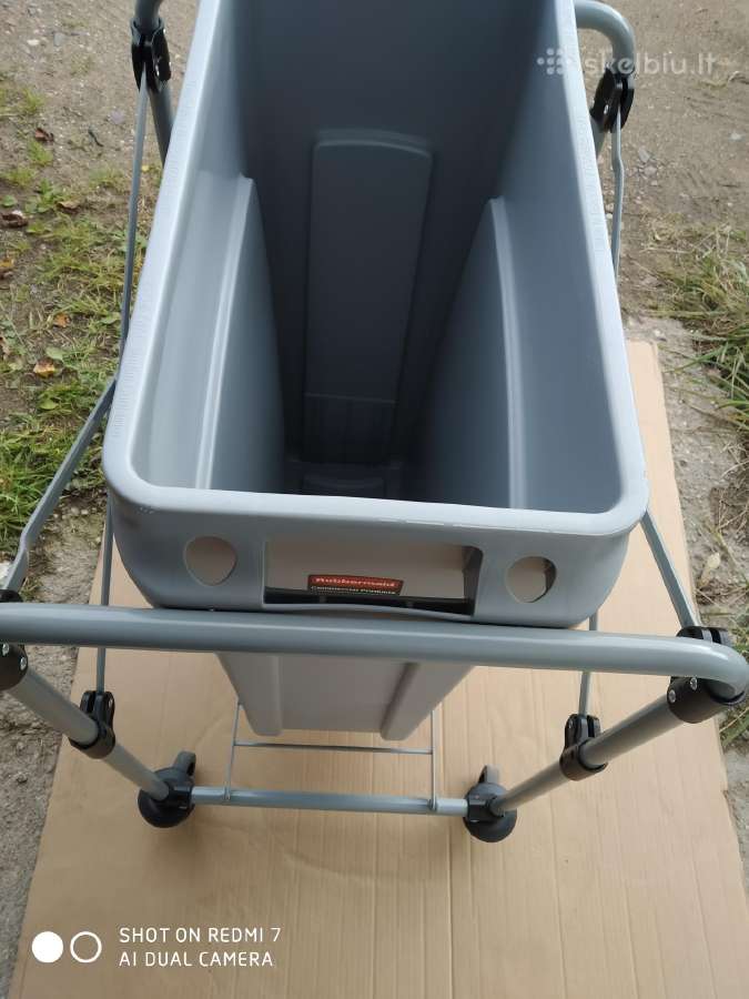 Rubbermaid sulankstomas vežimėlis 150 l. - nuotraukos Nr. 19