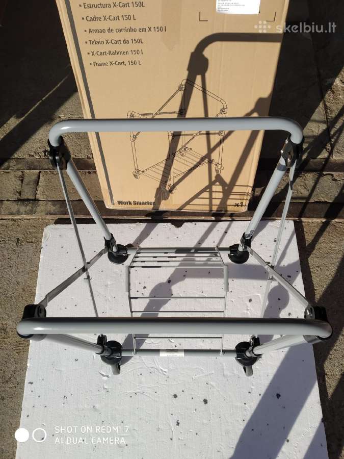 Rubbermaid sulankstomas vežimėlis 150 l. - nuotraukos Nr. 8