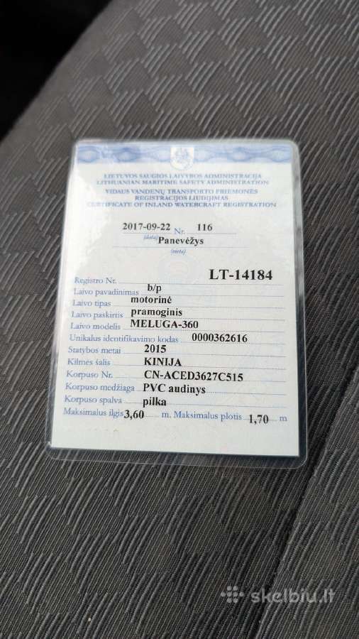 Valtis"meluga"su priekaba, varikliu ir echalotu. - nuotraukos Nr. 9
