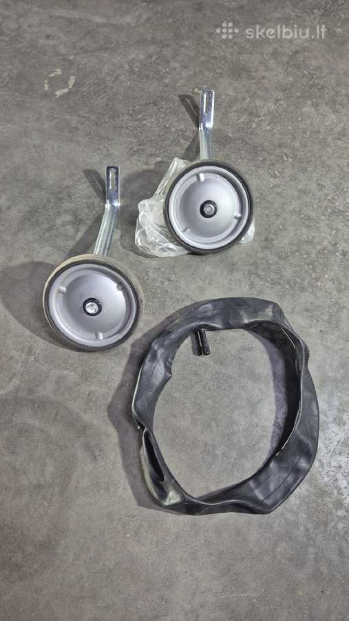 Pagalbiniai vaikisko dviracio ratukai +16" kamera