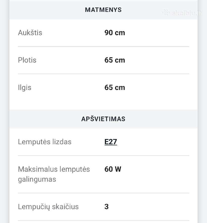 Pakabinamas šviestuvas - nuotraukos Nr. 4