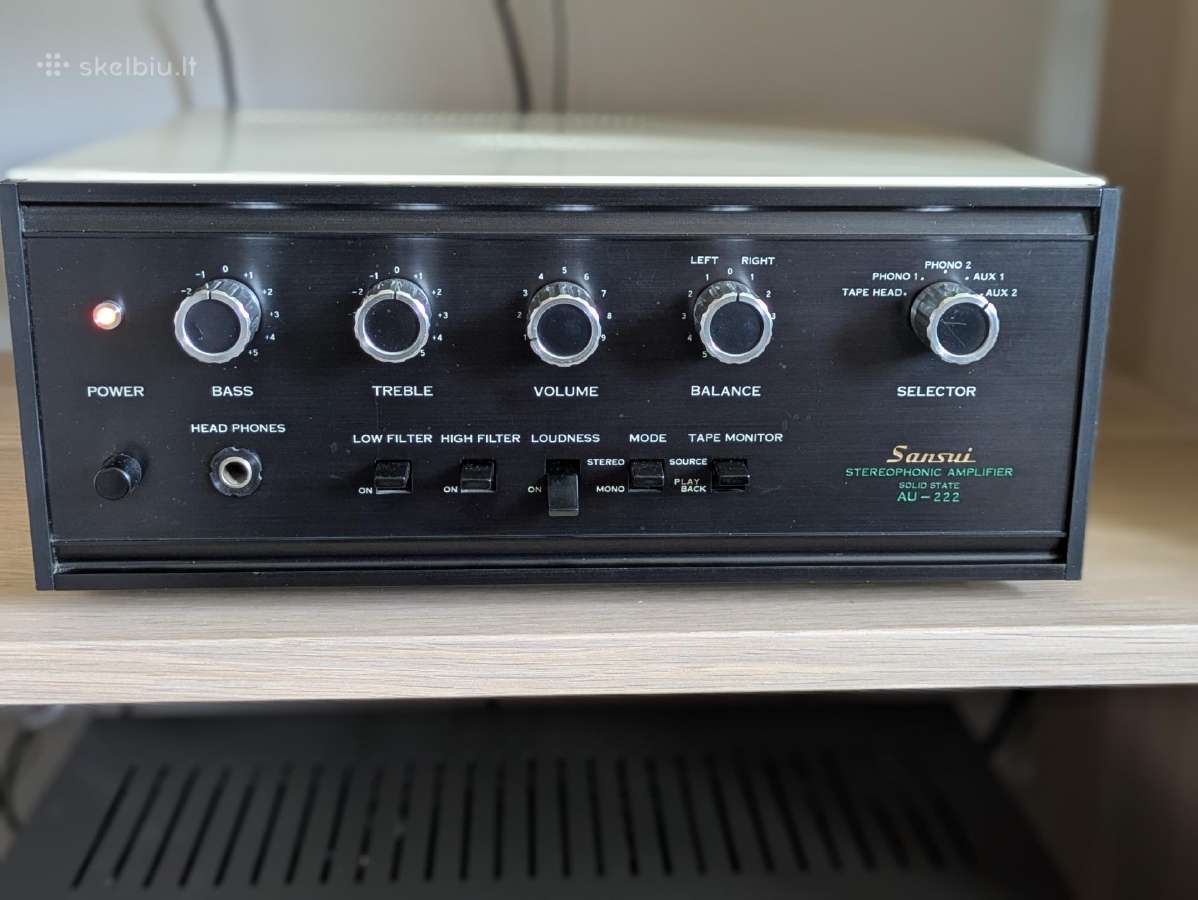 Sansui au 222 stiprintuvas - nuotraukos Nr. 5