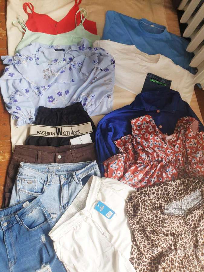XL vasarinių drabužių paketas – 20 vnt., skubiai