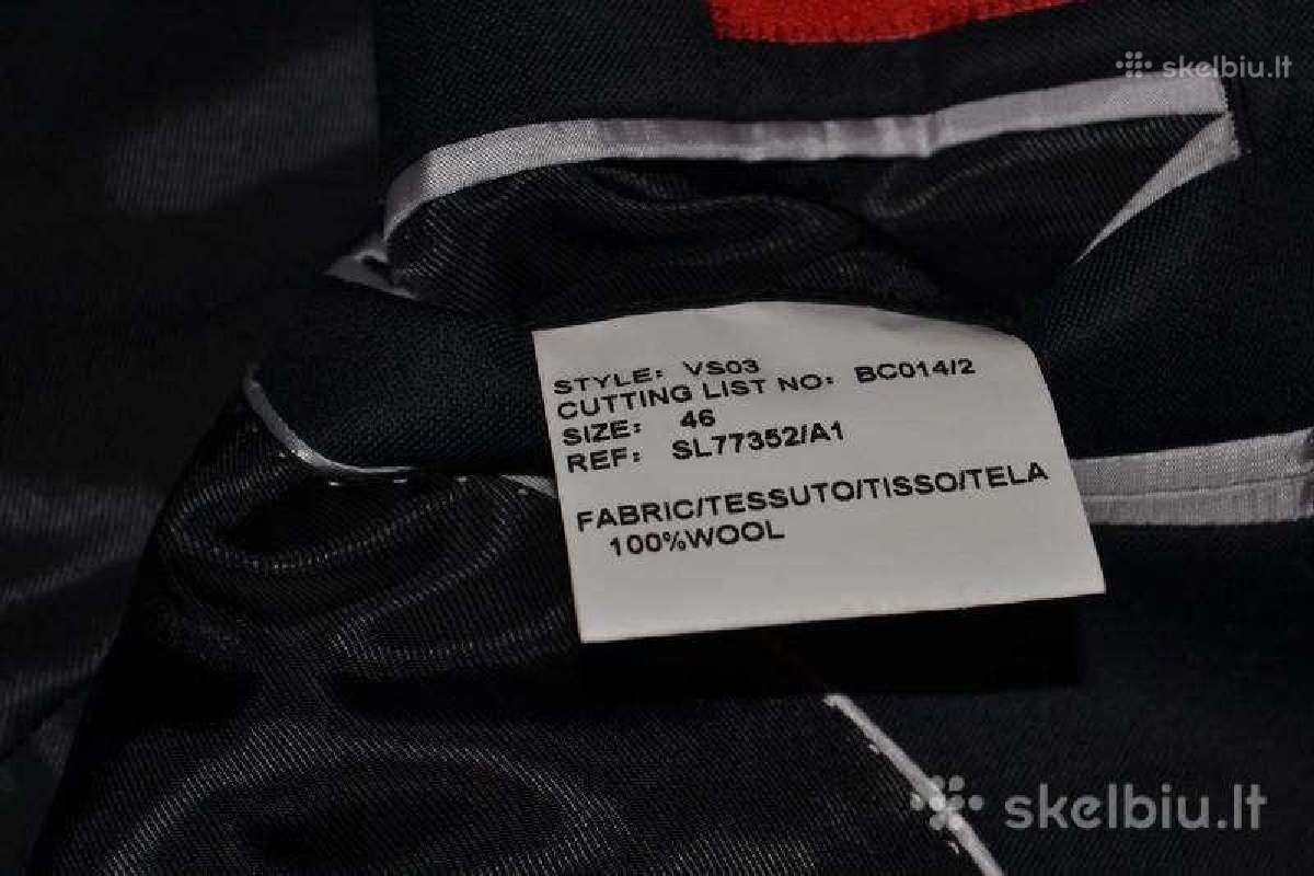 Itališkas vyriškas švarkas, 100 proc vilna - nuotraukos Nr. 7