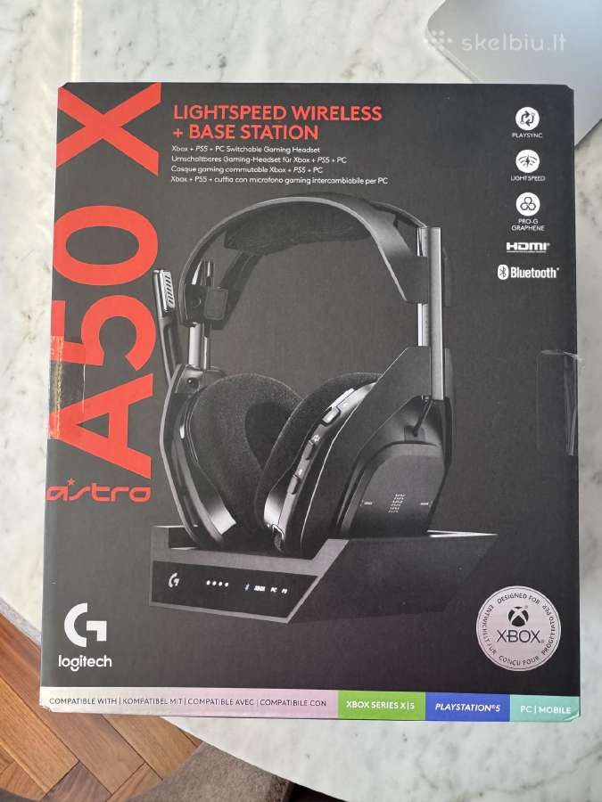 Naujos Logitech Astro A50x ausines Gaming Headset