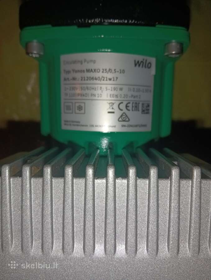 Siurblys Wilo Yonos Maxo 25/0,5-10 Pn 10 - nuotraukos Nr. 2