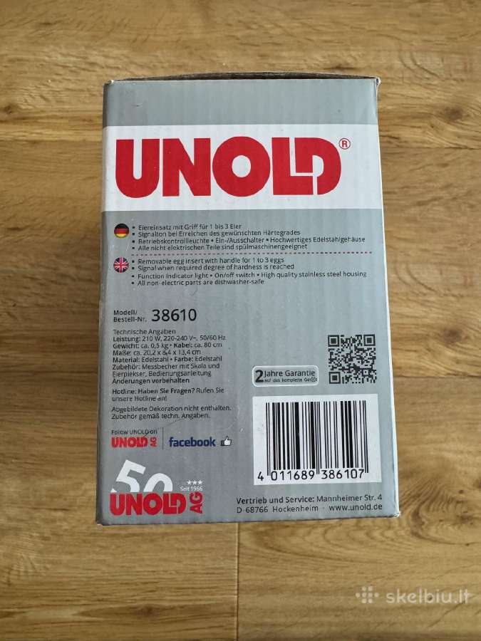 Mini kiaušinių viryklė Unold 38610, 210 W - nuotraukos Nr. 3