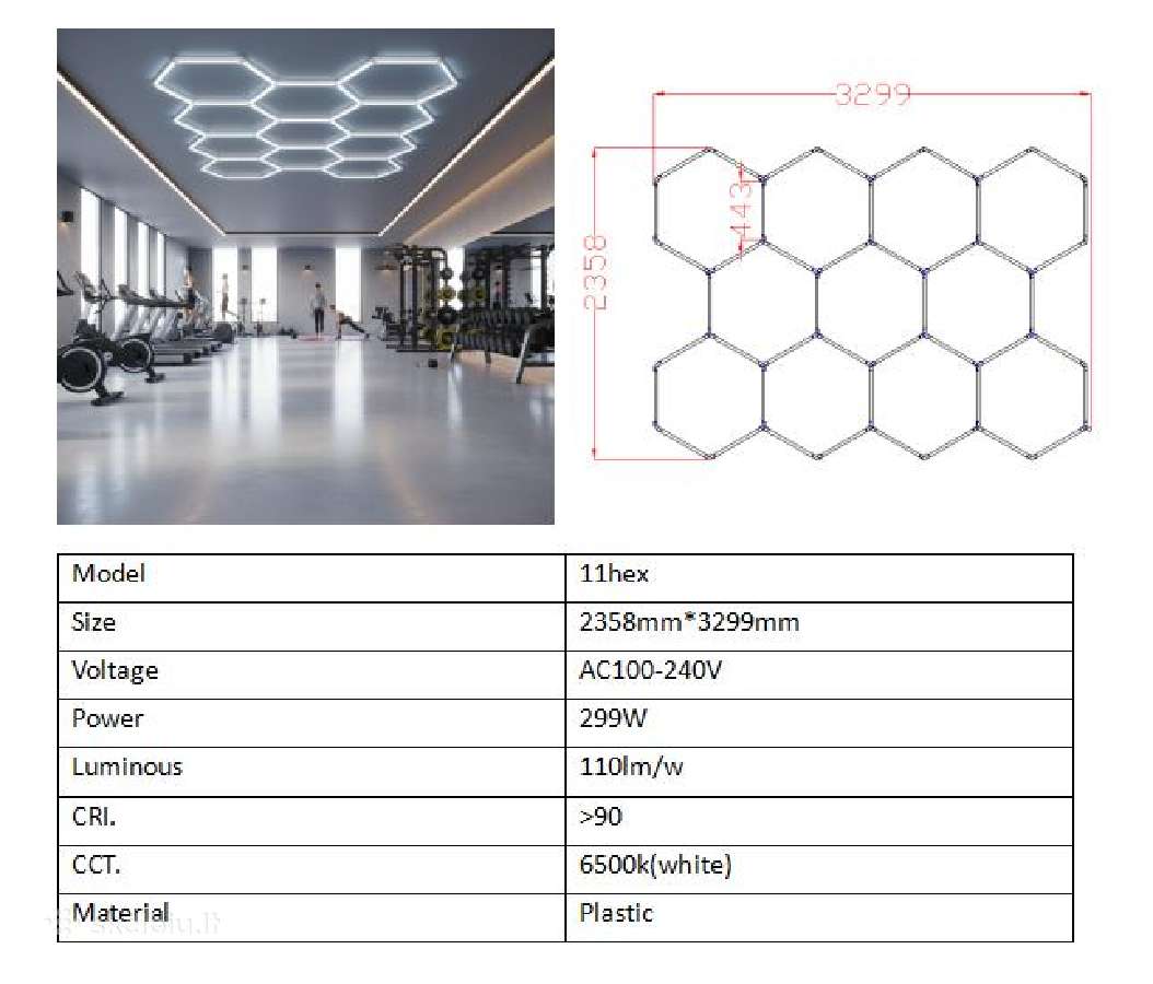 LED Hexagon Apšvietimas LED šviestuvas Šešiakampės - nuotraukos Nr. 11