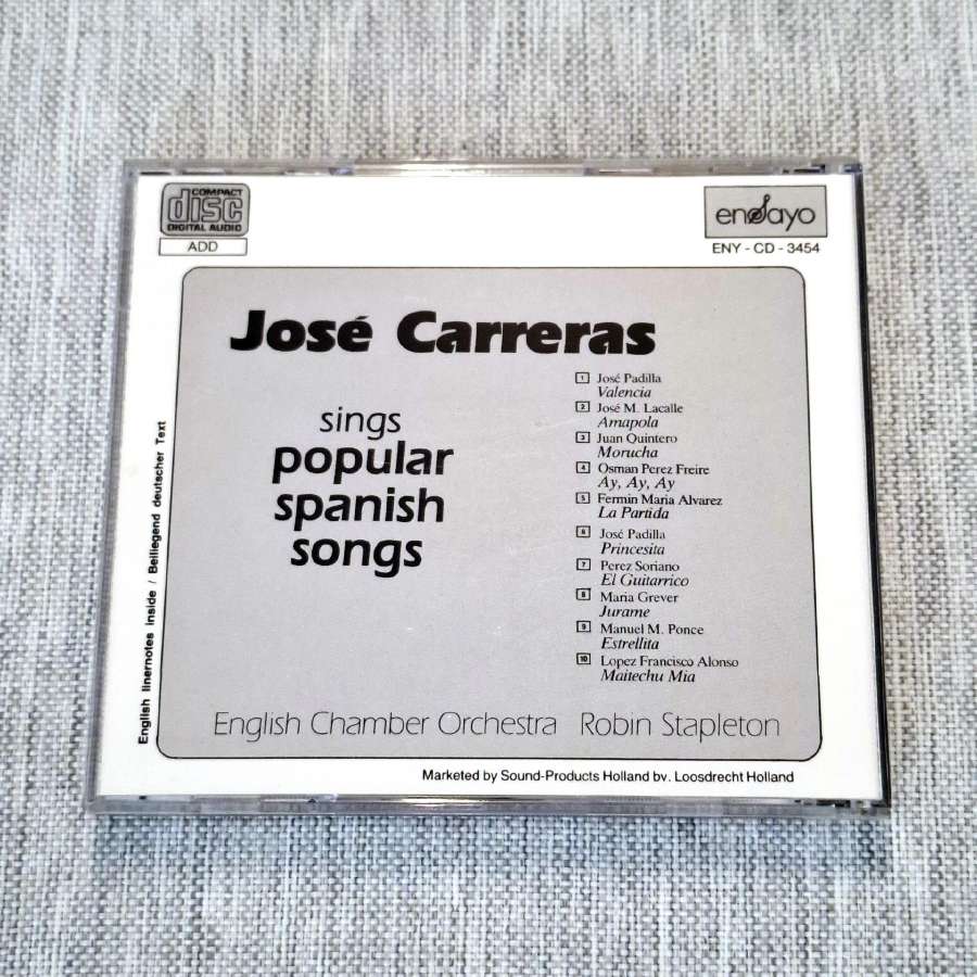 Jose Carreras - Sings Popular Spanish Songs (CD) - nuotraukos Nr. 2