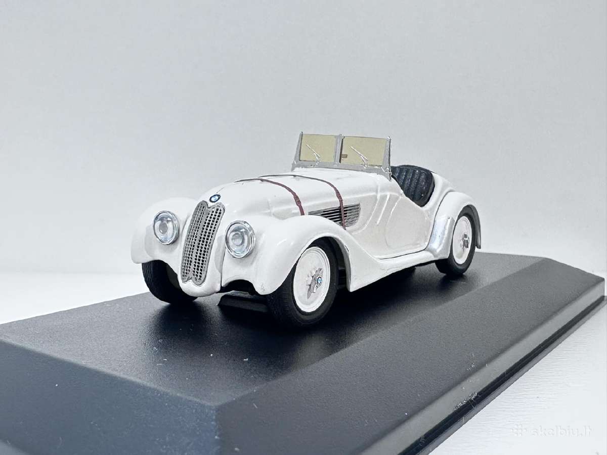 Bmw 328 Roadster balta 1:43 Schuco [neorg. vitrina - nuotraukos Nr. 3
