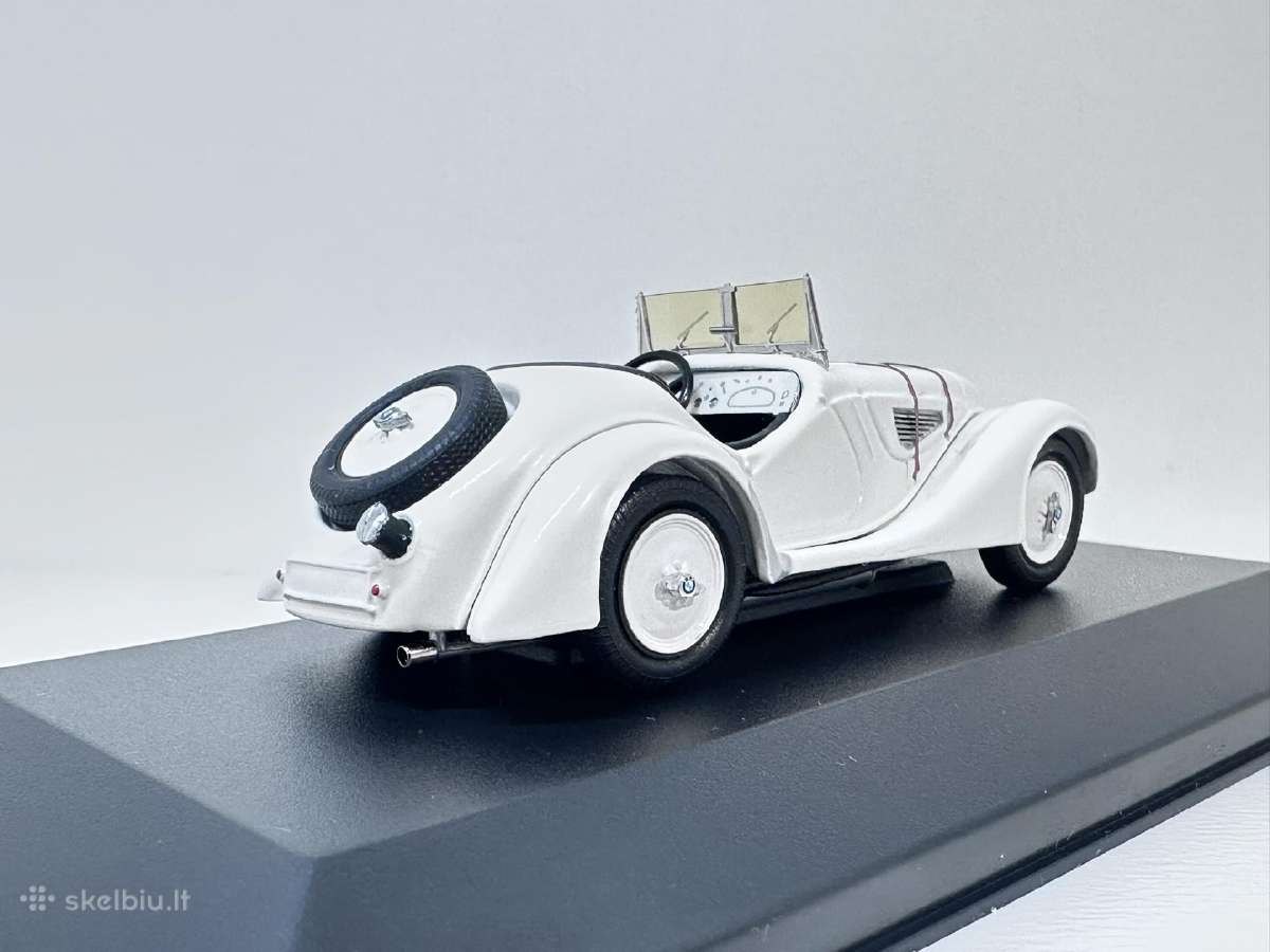 Bmw 328 Roadster balta 1:43 Schuco [neorg. vitrina - nuotraukos Nr. 5