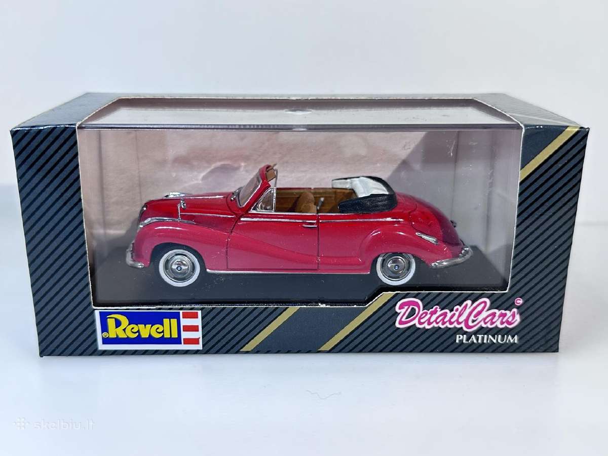 Bmw 502 Cabrio raudona 1:43 Revell Detail Cars - nuotraukos Nr. 2