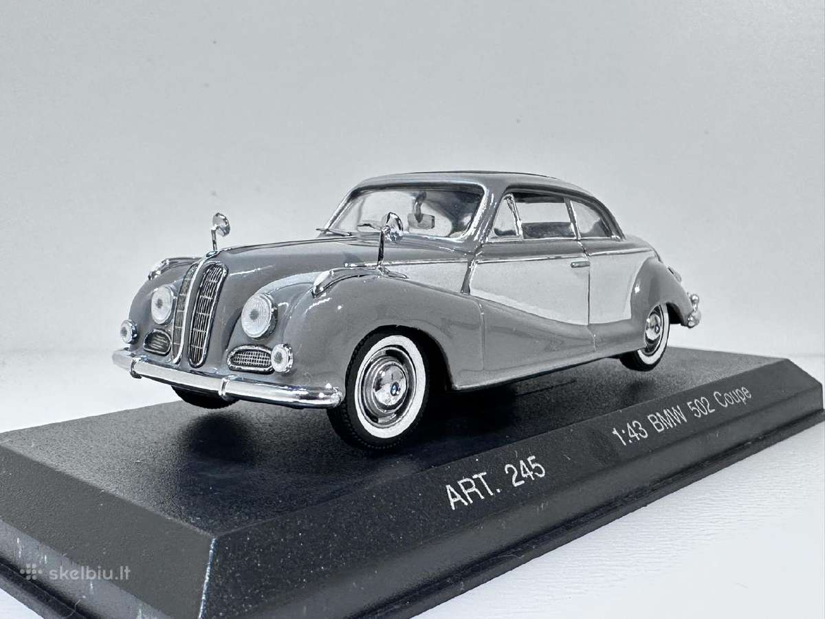 Bmw 502 Coupe pilka 1:43 Detail Cars - nuotraukos Nr. 3