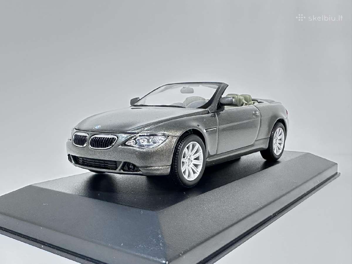 Bmw 645ci E64 Cabriolet pilka 1:43 Kyosho [neorg. - nuotraukos Nr. 3