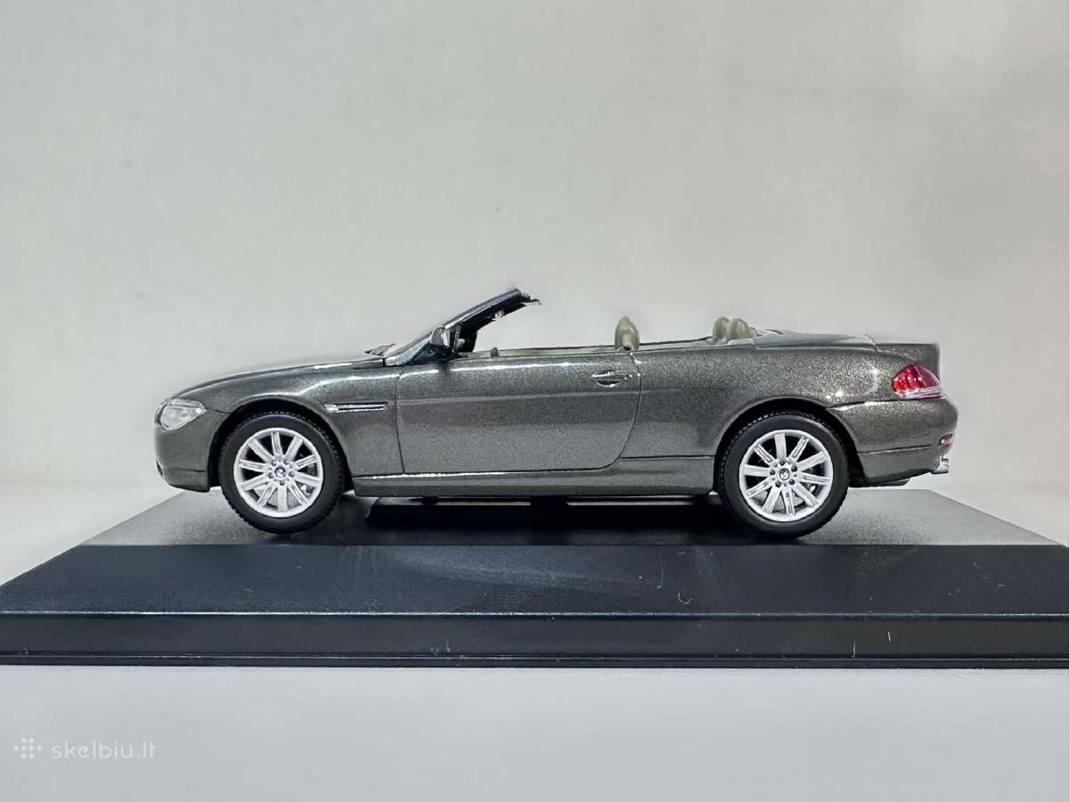Bmw 645ci E64 Cabriolet pilka 1:43 Kyosho [neorg. - nuotraukos Nr. 4