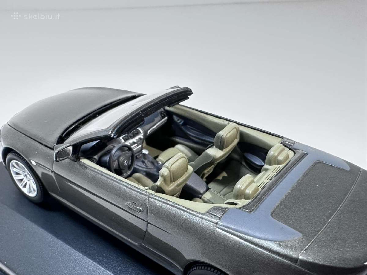 Bmw 645ci E64 Cabriolet pilka 1:43 Kyosho [neorg. - nuotraukos Nr. 7