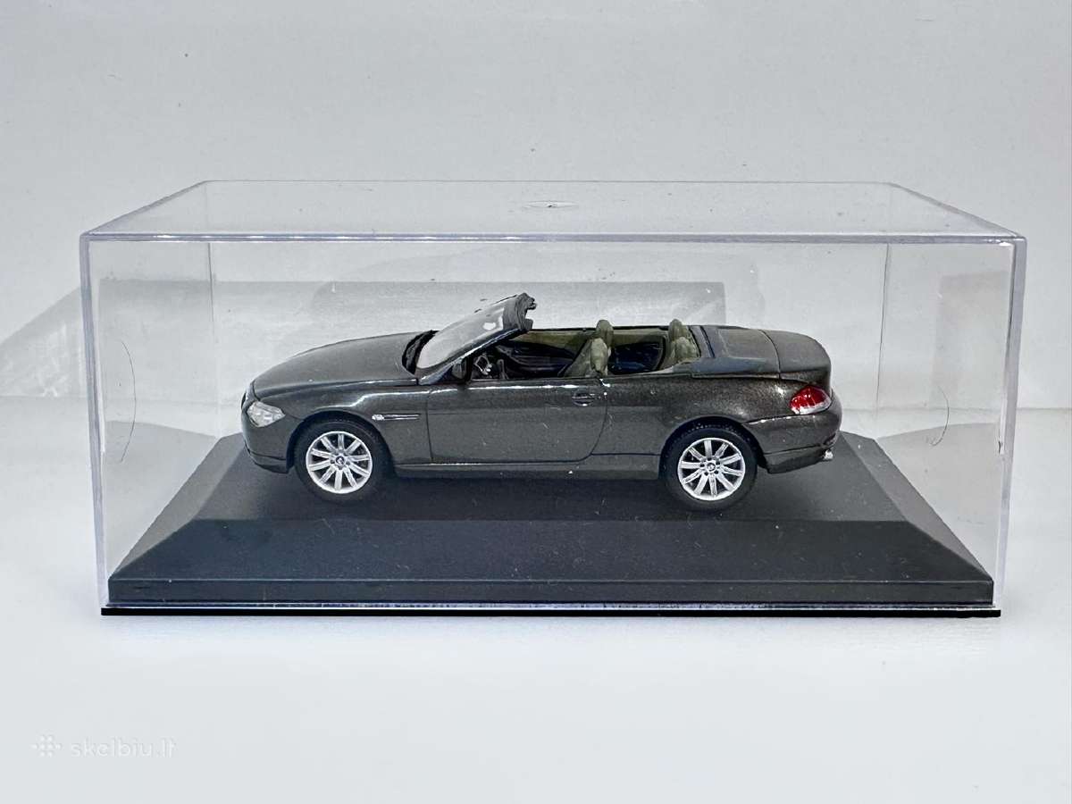 Bmw 645ci E64 Cabriolet pilka 1:43 Kyosho [neorg. - nuotraukos Nr. 2