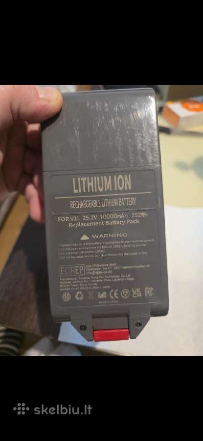 Akumuliatoriai skirti Dyson V11 ir V6 - nuotraukos Nr. 2