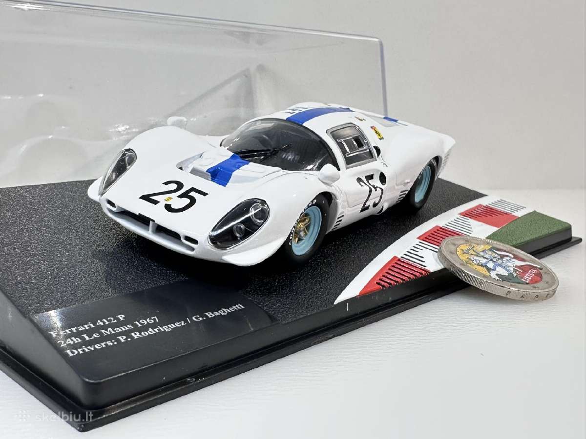 Ferrari 412 P 24h Le Mans 1967 #25 balta 1:43 Ferr